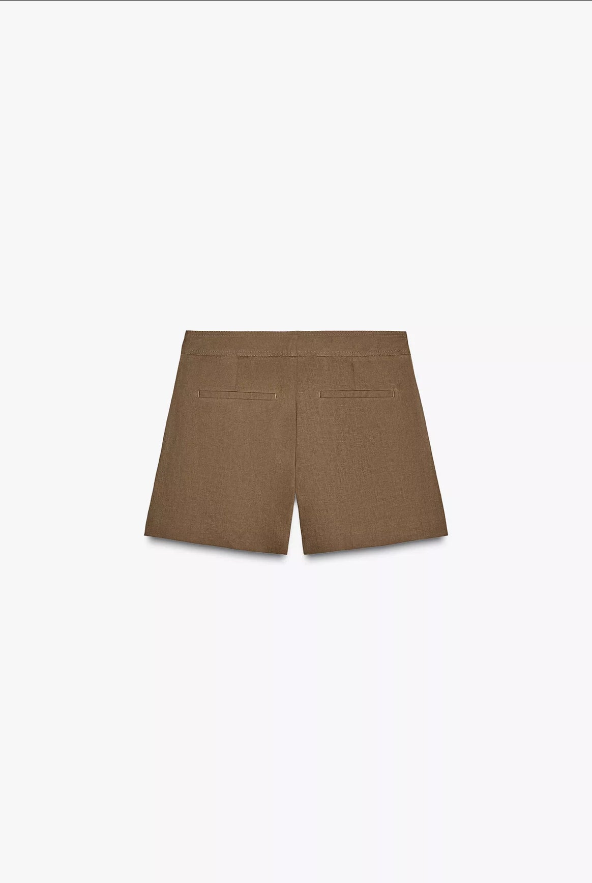 ZARA Linen Pleated Shorts