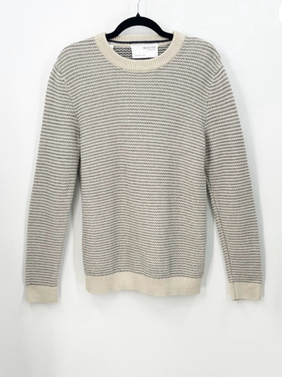 SELECTED HOMME Robin Organic Cotton Crew Neck Sweater