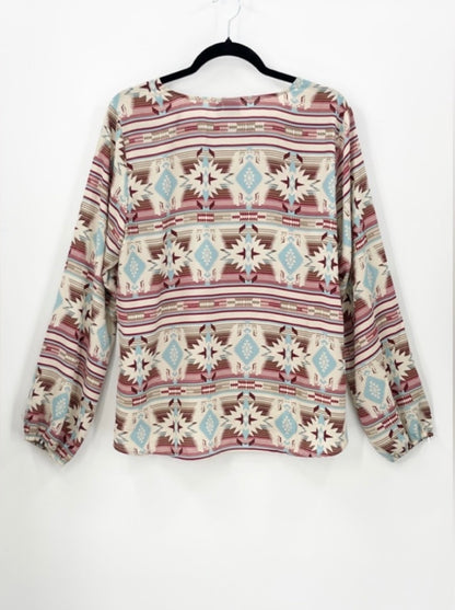 CRUEL DENIM Southwest
Print Blouse