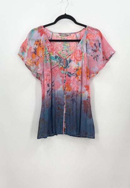 SANDWICH Sheer Floral Blouse