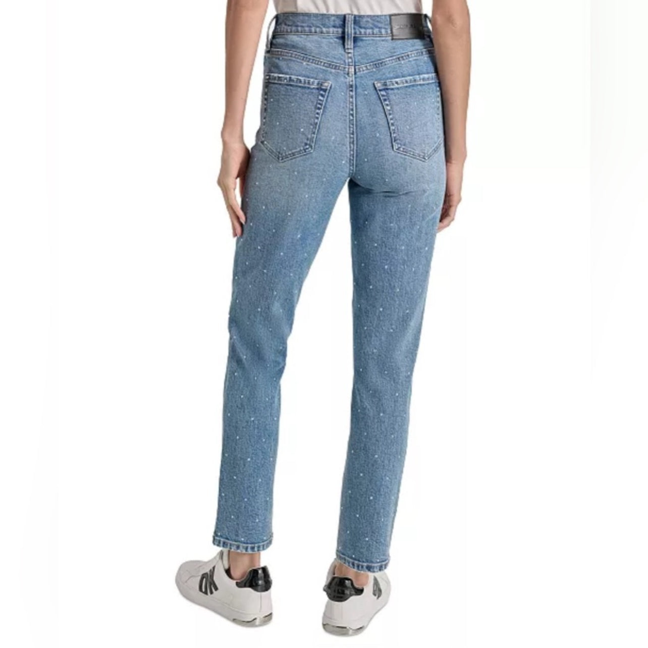 DKNY High Rise Straight Fit
Embellished Jeans
