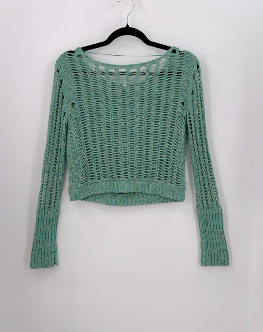 Free People Open Knit Sweater