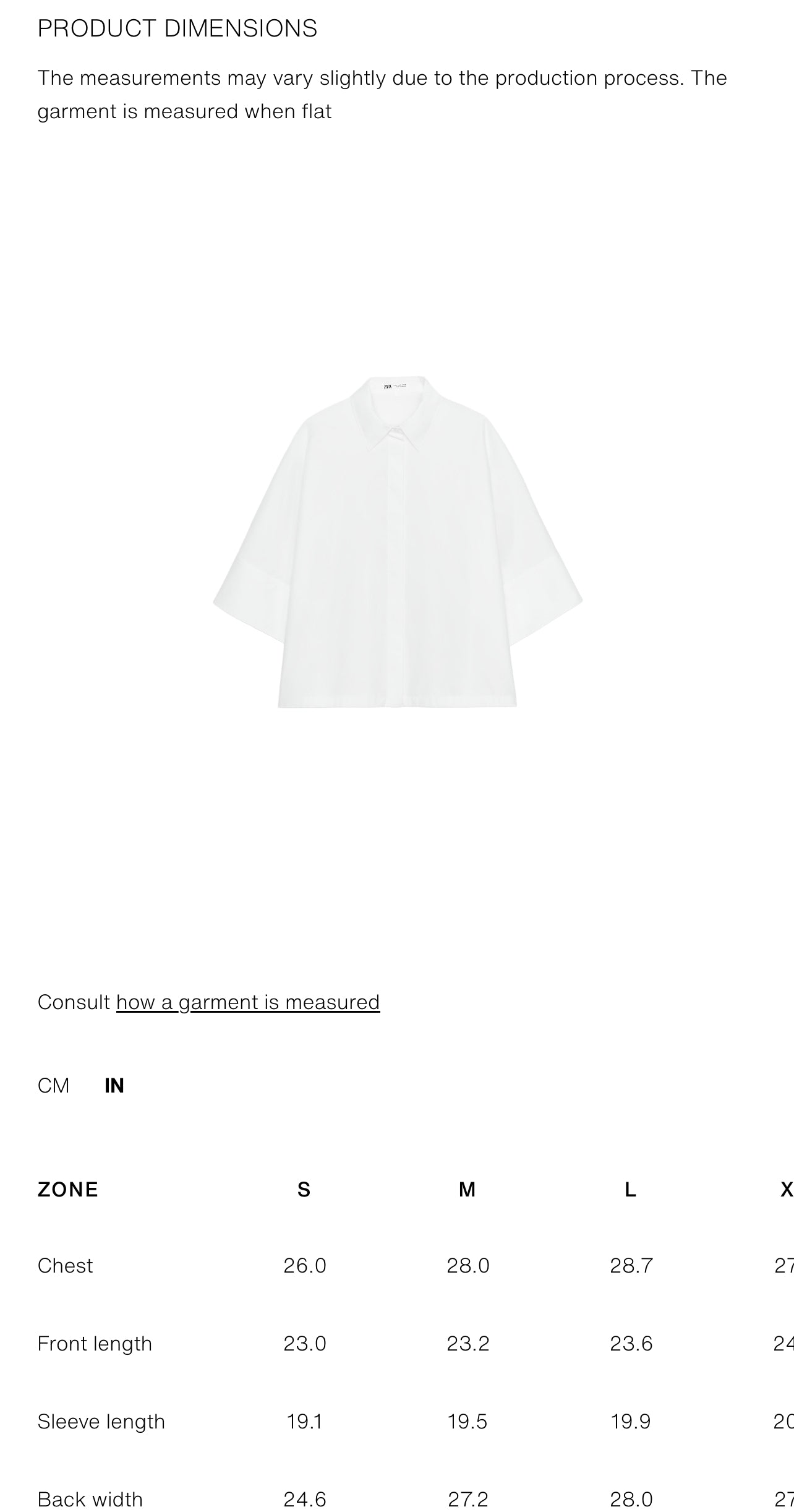 ZARA ZW COLLECTION Poplin Shirt