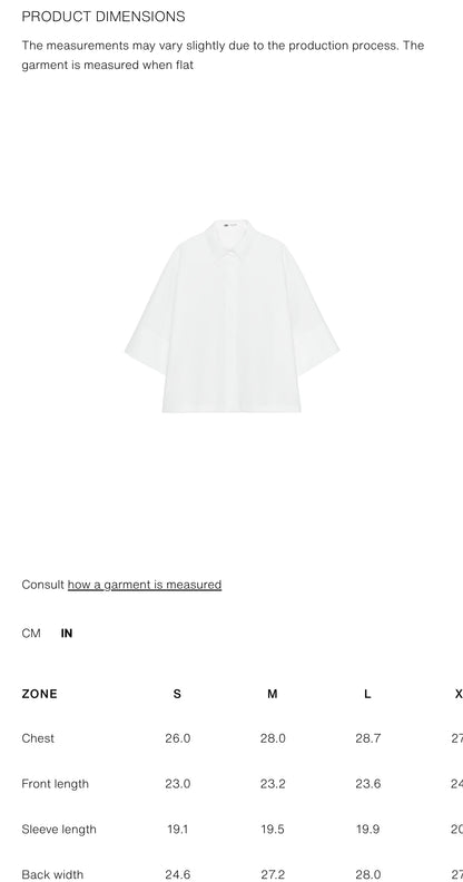 ZARA ZW COLLECTION Poplin Shirt