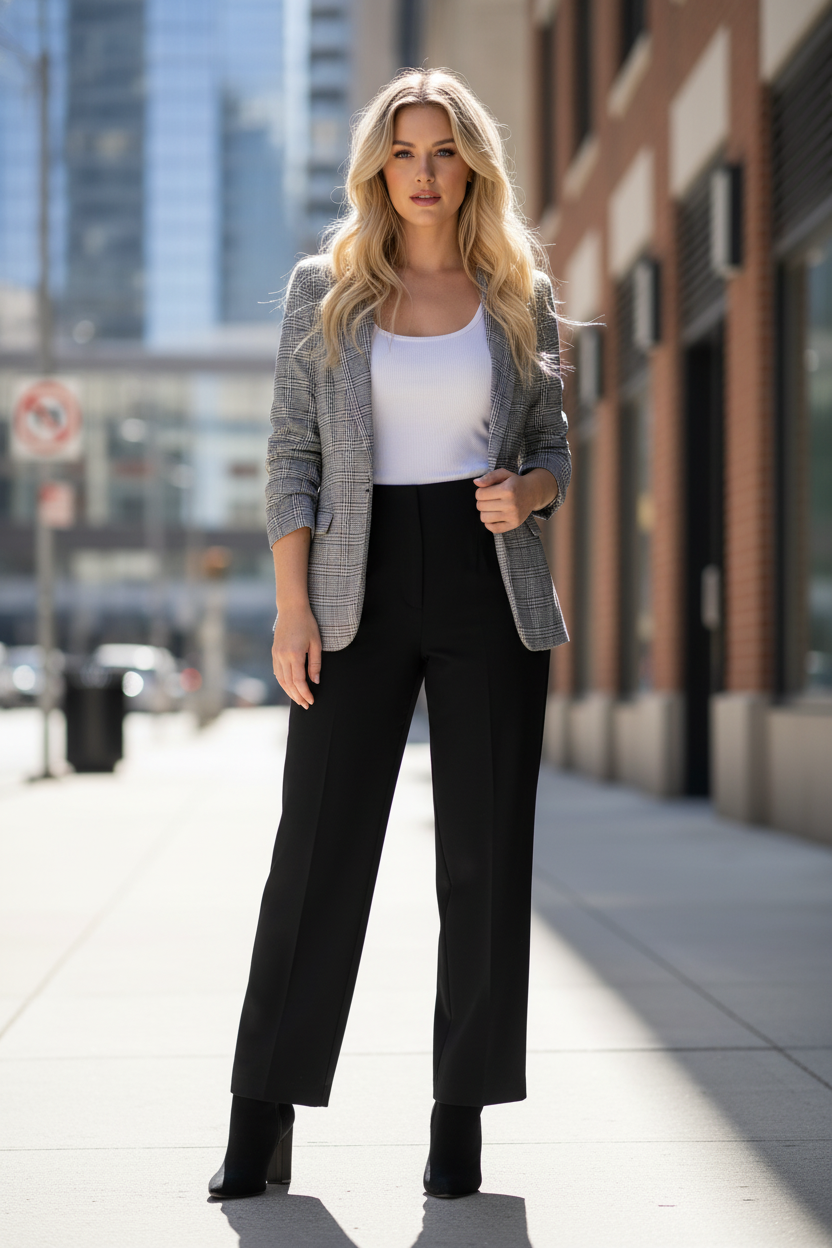 JULES & LEOPOLD Houdstooth Blazer