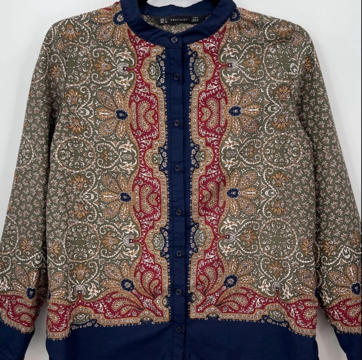 ZARA Paisley Print Blouse