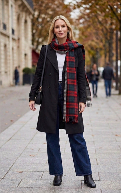 SIMI Reversible Plaid & Glen Plaid