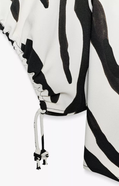 ZARA ZW COLLECTION Animal Print Top