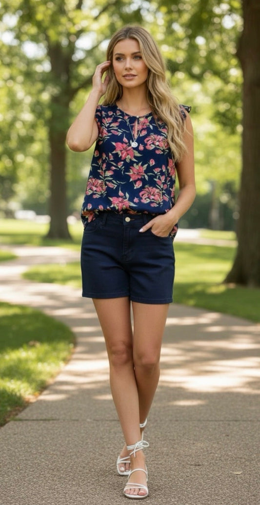 Harve Benard Floral Blouse