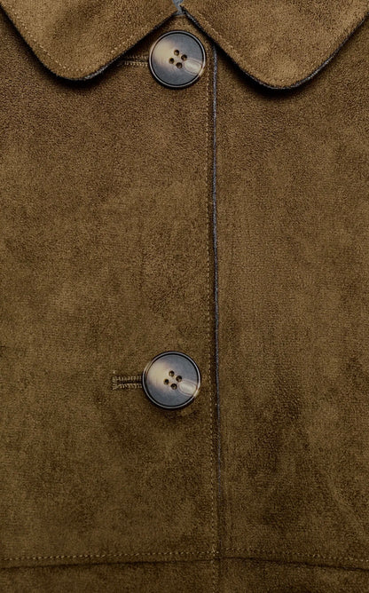 ZARA Cropped Faux Suede Jacket