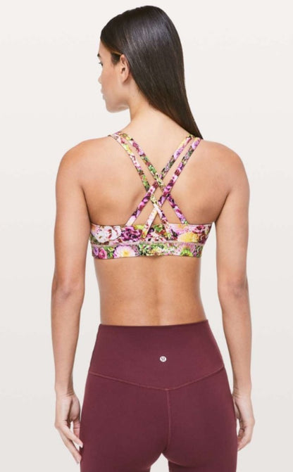 LULULEMON Rare Energy Bra Nulux /Inflorescent Multi