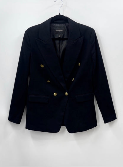 BANANA REPUBLIC Double-Breasted "Captain's Blazer" - Gold Crest Buttons (Size 6)