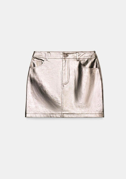 ZARA Faux Leather Mini Skirt