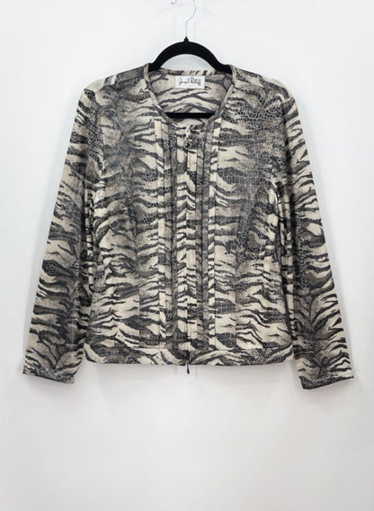 JOSEPH RIBKOFF Animal Print Jacket