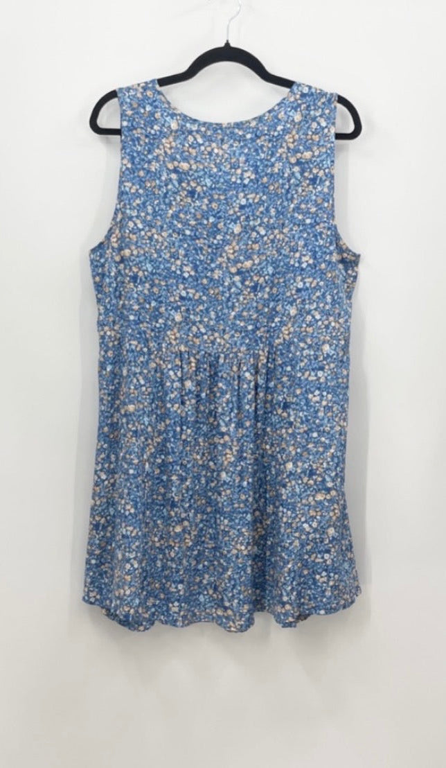 PAPILLON Floral Front Pleat Swing Dress