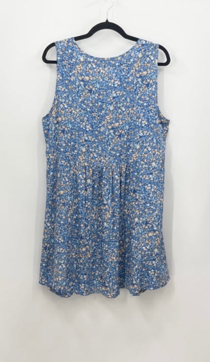 PAPILLON Floral Front Pleat Swing Dress