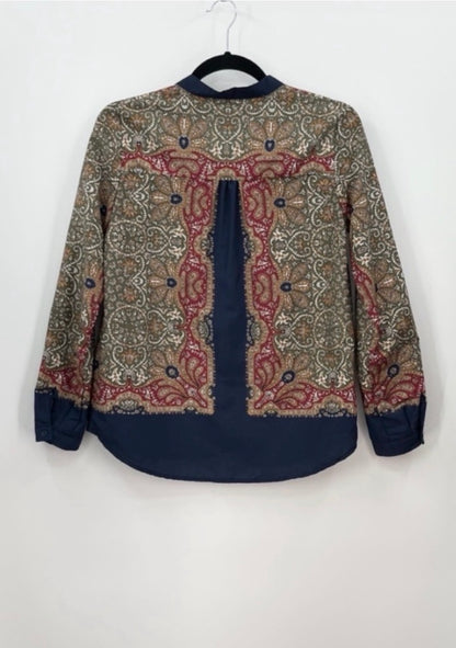 ZARA Paisley Print Blouse