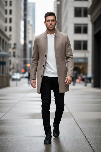 H&M Wool Blend Trench Coat