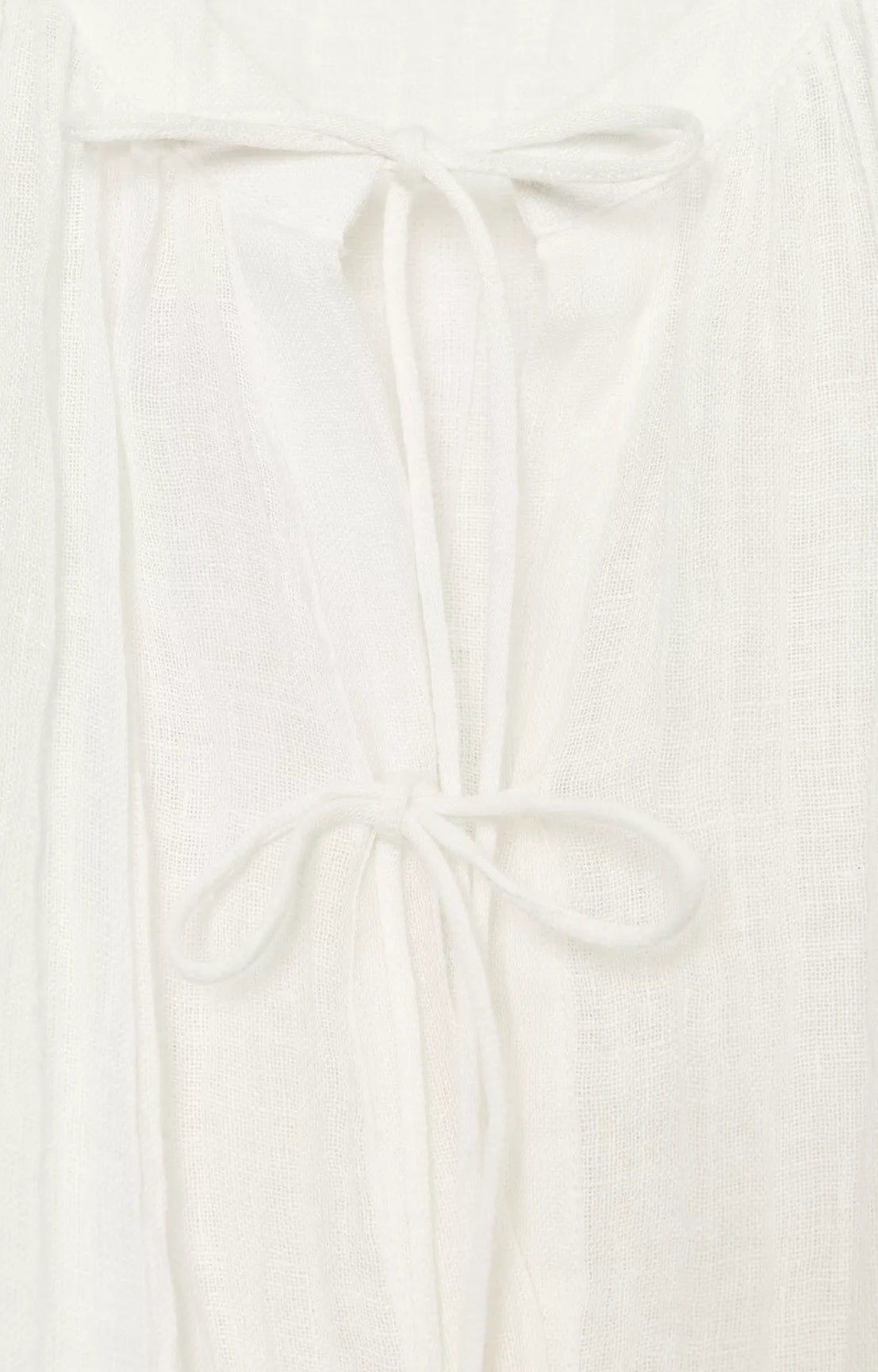 ZARA ZW Collection Linen Tie Blouse