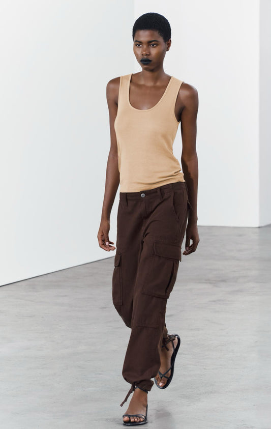 ZARA Ribbed Tank Top