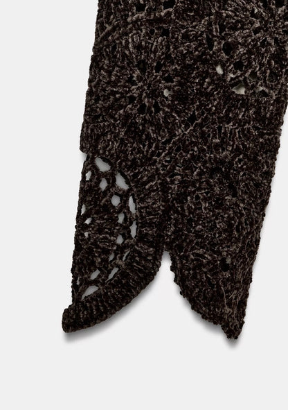ZARA Crochet Long Sleeve Sweater