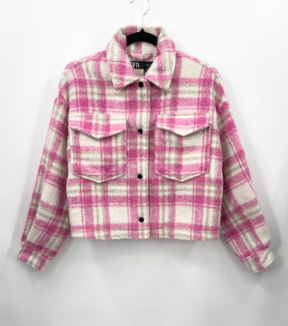 ZARA Plaid Cropped Shacket