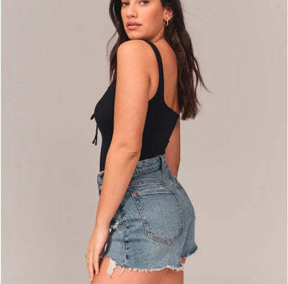 Abercrombie &amp; Fitch - Short mom taille haute Curve Love