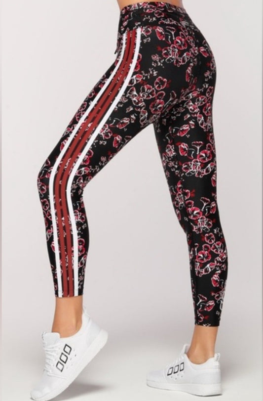 Lorna Jane Electric Bloom A/B Floral Leggings
