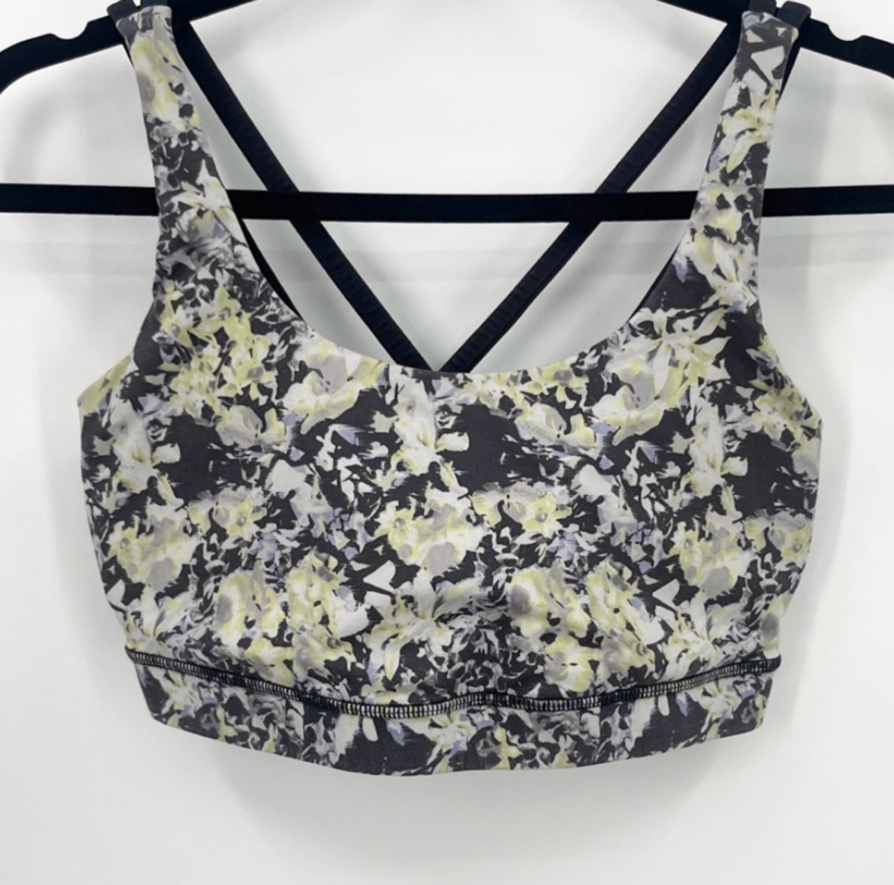 LULULEMON Energy Bra
Crosscourt Petal Black Clarity Yellow / Black