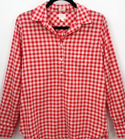 J.CREW Gingham Boxy Fit Shirt