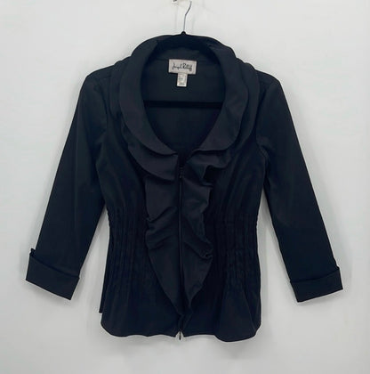 JOSEPH RIBKOFF Lightweight Ruffle Collar Jacket