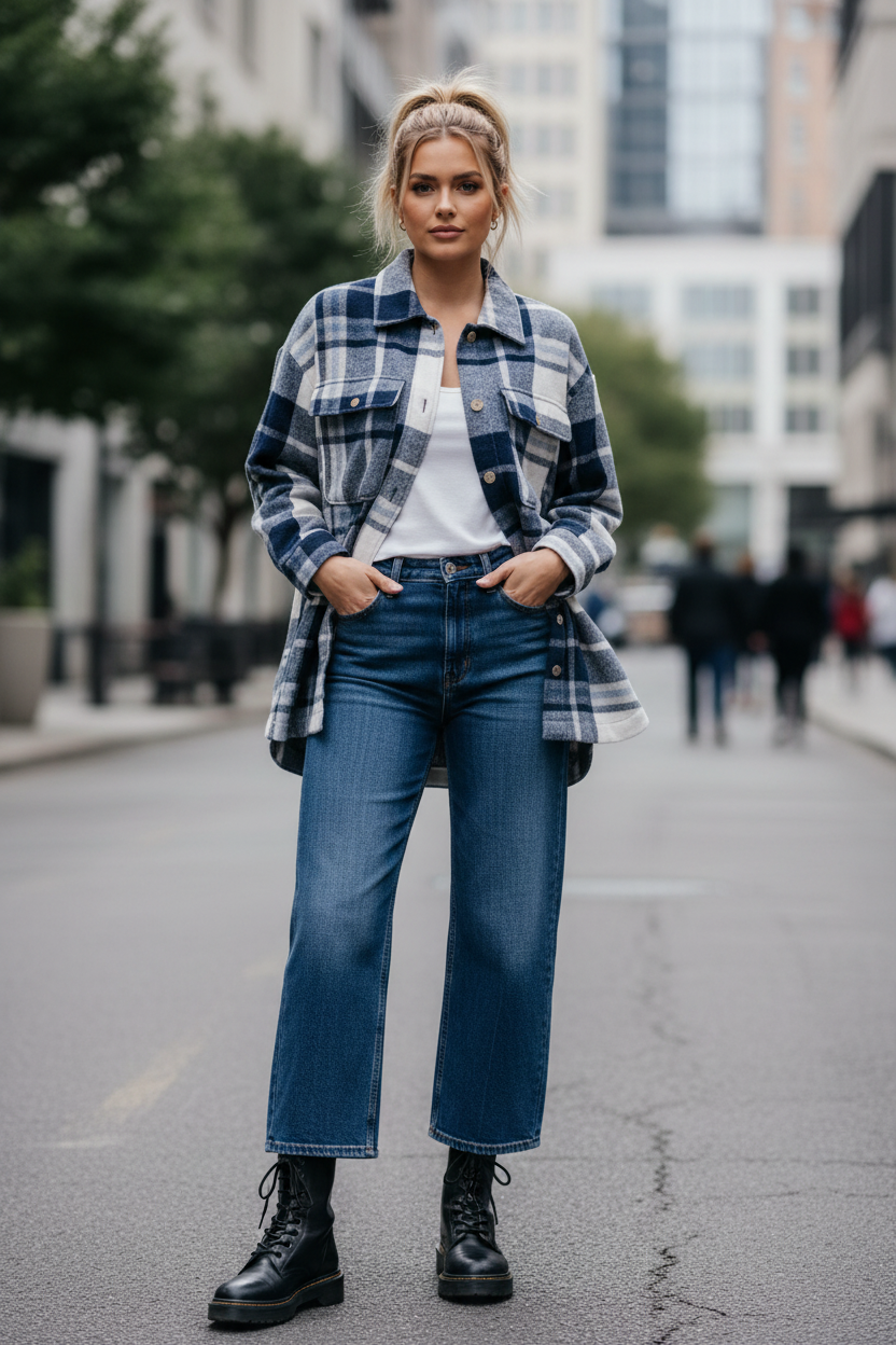 BANANA REPUBLIC Oversized Plaid Shacket