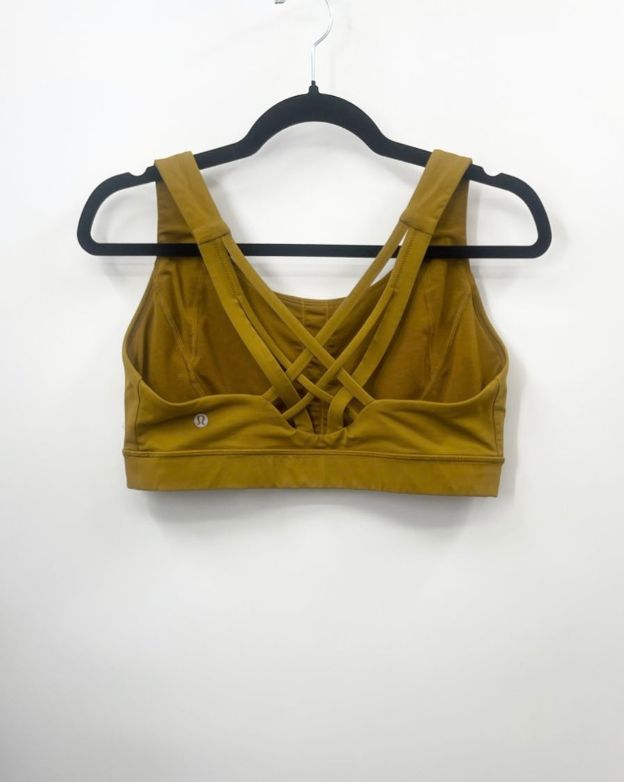LULULEMON Free To Be Elevated Bra *Light Support, DD/E Cup Gold Spice