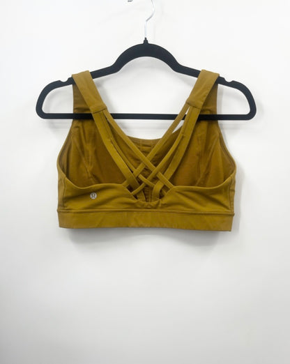 LULULEMON Free To Be Elevated Bra *Light Support, DD/E Cup Gold Spice