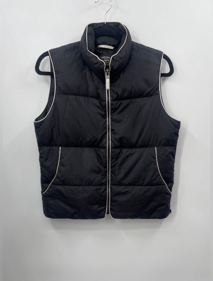 Vintage POLO JEANS CO Ralph Lauren Black Puffer Vest with White Piping