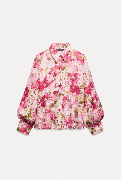 ZARA Floral Print Shirt