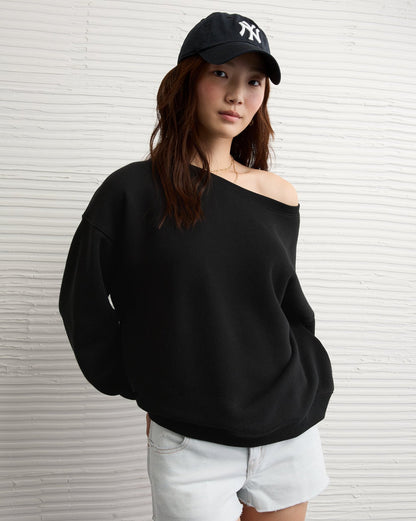 American Eagle Outfitters Off The Shoulder Sweatshirt