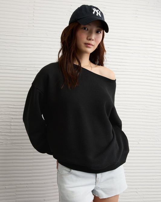 American Eagle Outfitters Off The Shoulder Sweatshirt