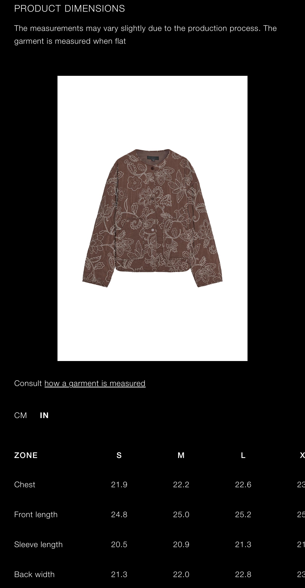 ZARA Rubberized Embroidery Puffer Jacket