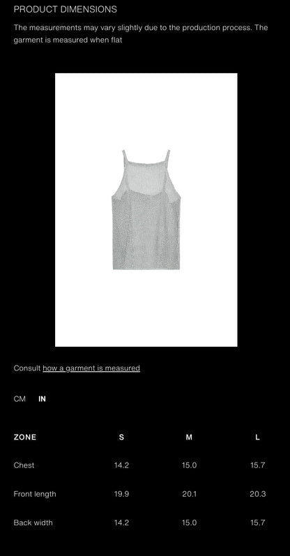 ZARA Metallic Thread Crochet Top