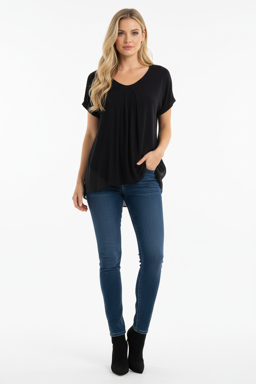 Halston Short Sleeve Top