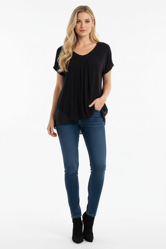 Halston Short Sleeve Top