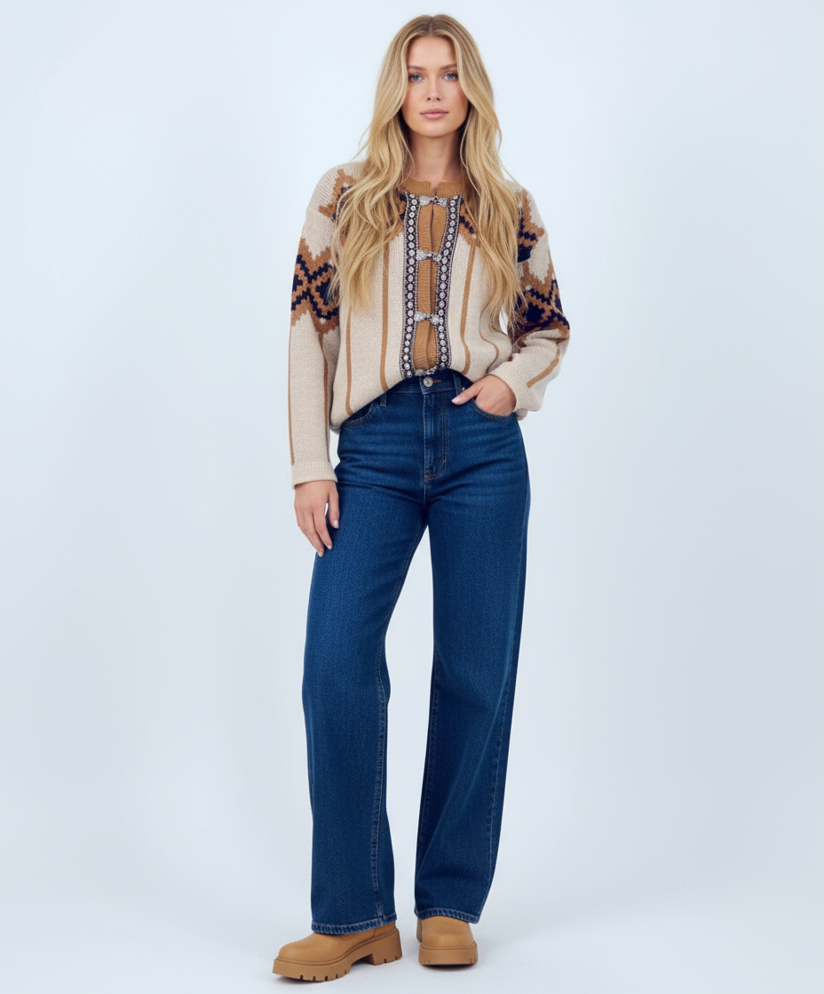 Vintage NESJAR Norwegian
Wool Cardigan