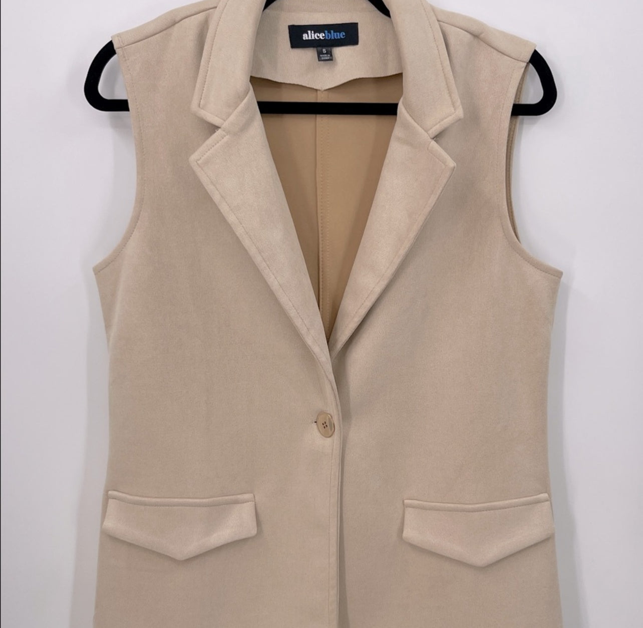 ALICE BLUE Faux Suede Vest