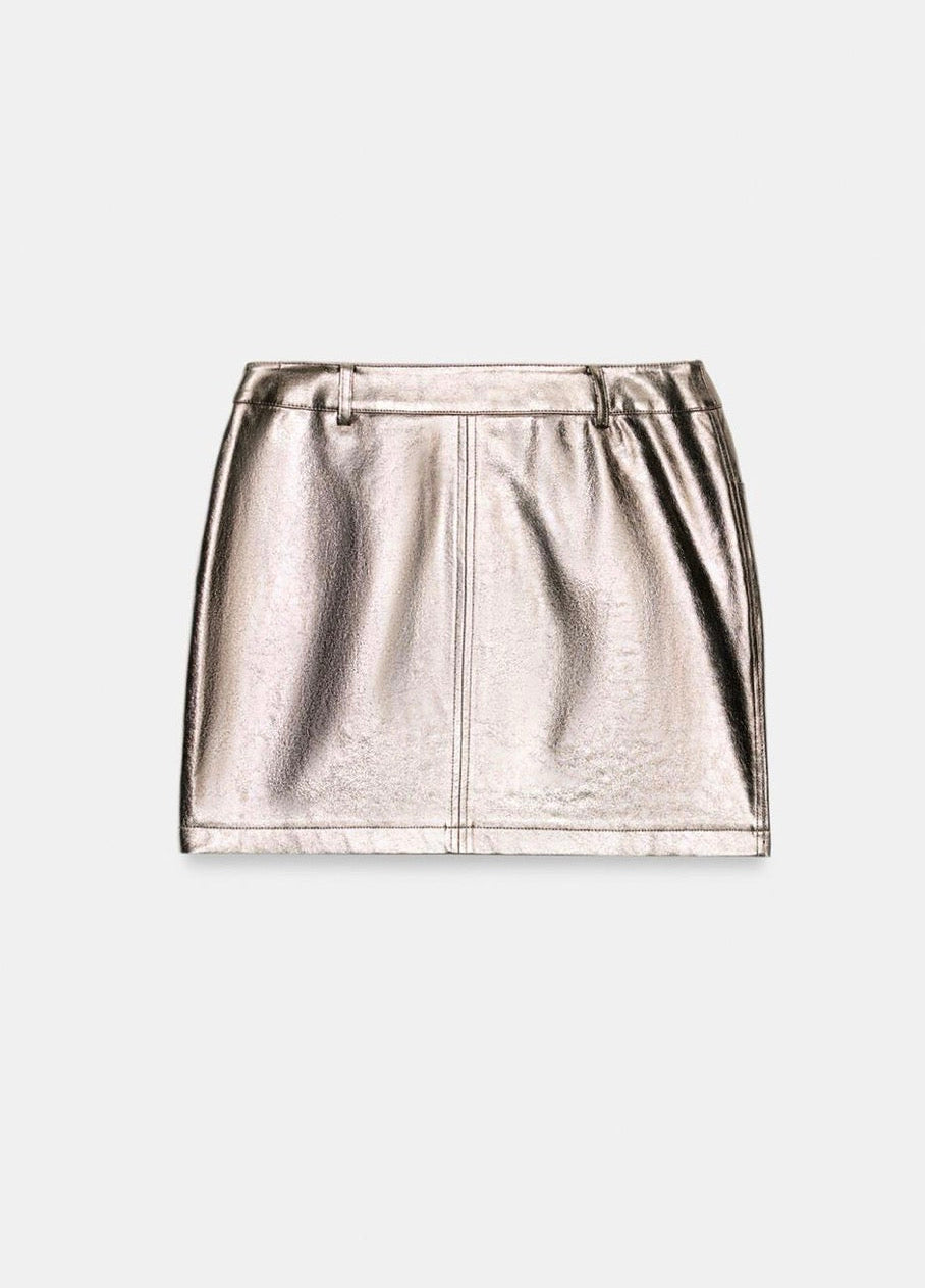 ZARA Faux Leather Mini Skirt
