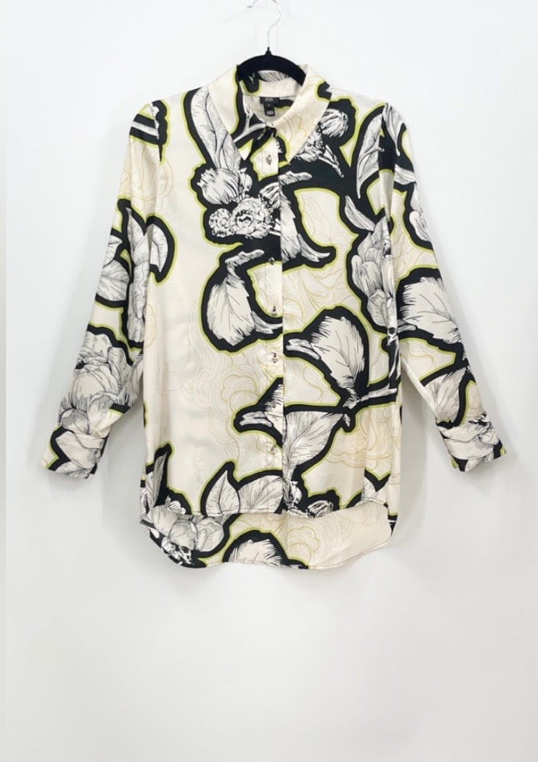 RIVER ISLAND Satin Button Down Shirt