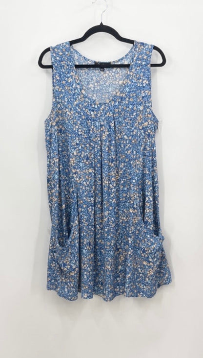 PAPILLON Floral Front Pleat Swing Dress