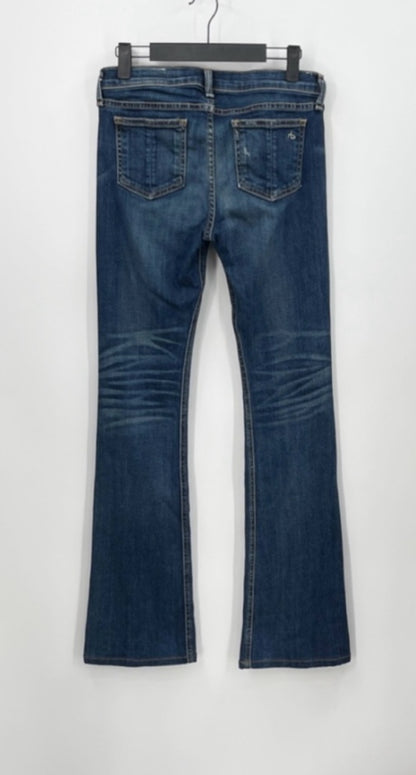 RAG & BONE Stiletto Boot Jeans Faded Low RiseDenim Jeans/Bishop
