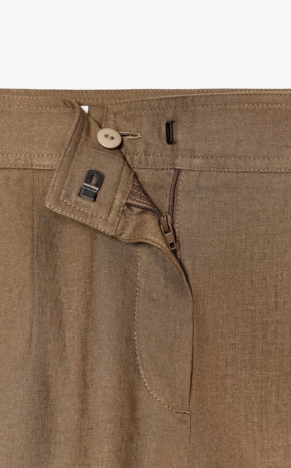 ZARA Linen Pleated Shorts