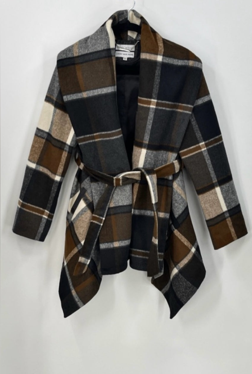 CHICWISH Prairie Check Raboto Coat